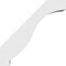 Ekena Millwork 3-in. W x 14-in. D x 14-in. H Baker Architectural Grade PVC Knee Brace BRCP03X14X14BKR - alternate 3